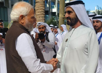 ୟୁନାଇଟେଡ୍‌ ଆରବ ଏମିରେଟ୍ସ ର ରାଷ୍ଟ୍ରପତିଙ୍କ ସହିତ ପ୍ରଧାନମନ୍ତ୍ରୀଙ୍କ ବୈଠକ