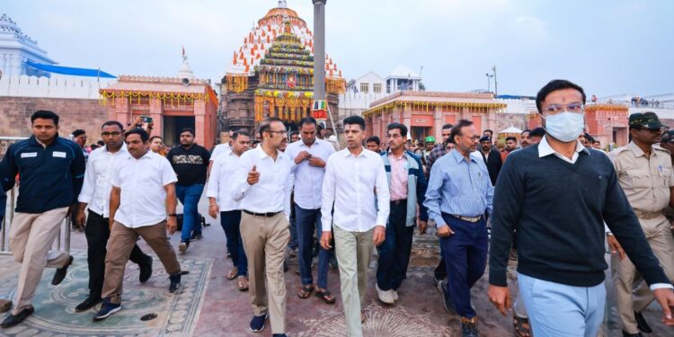 ପାଖେଇଲା ପରିକ୍ରମା ପ୍ରକଳ୍ପ ଉଦଘାଟନ: ଭୋରରୁ କାର୍ଯ୍ୟ ତଦାରଖ କଲେ ପାଣ୍ଡିଆନ