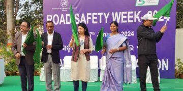 ରାଜ୍ୟ ସ୍ତରୀୟ ସଡ଼କ ସୁରକ୍ଷା ସପ୍ତାହ ପାଳନ ଅବସରରେ ୱାକଥନ