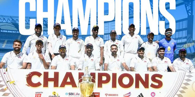 ରଣଜୀ ଟ୍ରଫି ୨୦୨୪: ବିଦର୍ଭକୁ ପରାସ୍ତ କରି ୪୨ ତମ ଥର ପାଇଁ ଟାଇଟଲ ଜିତିଲା ମୁମ୍ବାଇ