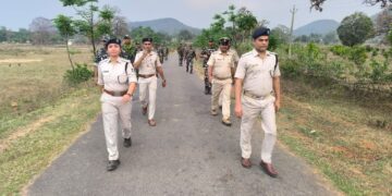 ୨୦୨୪ ସାଧାରଣ ନିର୍ବାଚନକୁ ଦୃଷ୍ଟିରେ ରଖି ପୋଲିସର ଫ୍ଲାଗମାର୍ଚ୍ଚ