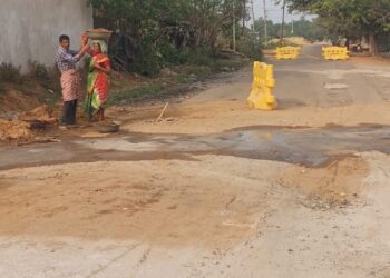 ଭିଓଭିରେ ଖବର ପ୍ରକାଶନ ପରେ ମରାମତି ହେଲା ରାସ୍ତା