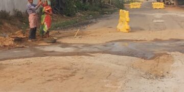 ଭିଓଭିରେ ଖବର ପ୍ରକାଶନ ପରେ ମରାମତି ହେଲା ରାସ୍ତା