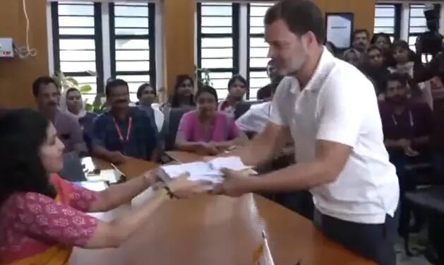 ନାମାଙ୍କନ ଦାଖଲ କଲେ ରାହୁଲ