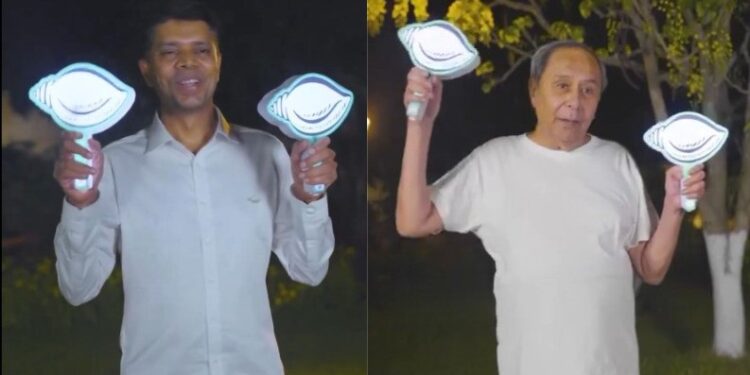 ହାତରେ ଯୋଡି ଶଙ୍ଖ ଧରି ଡିଜିଟାଲ ପ୍ରଚାର ଆରମ୍ଭ କଲେ ନବୀନ ଏବଂ ପାଣ୍ଡିଆନ