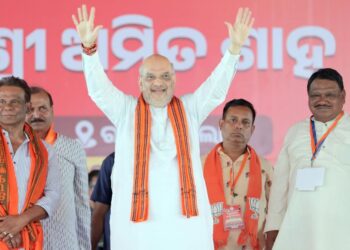 ରାଉରକେଲାରେ ବିଜେଡି ସରକାରଙ୍କ ବିରୋଧରେ ଗର୍ଜିଲେ ଅମିତ ଶାହ