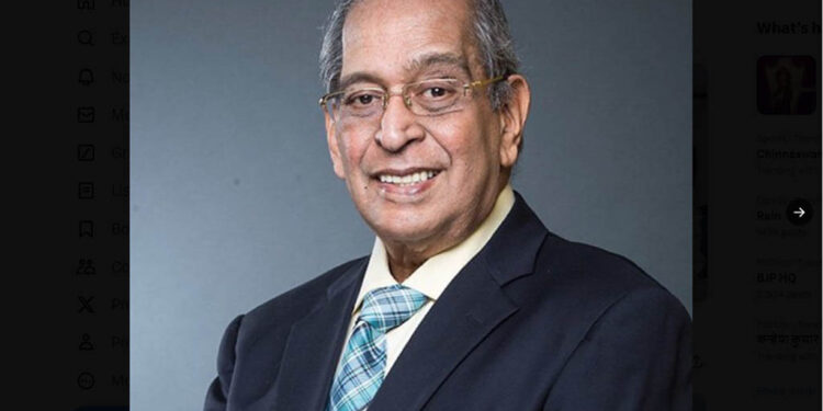 ଆଇସିଆଇସିଆଇ ବ୍ୟାଙ୍କକୁ ଜନ୍ମ ଦେଇଥିବା ବରିଷ୍ଠ ବ୍ୟାଙ୍କର ନାରାୟଣନ ଭଗୁଲଙ୍କ ପରଲୋକ