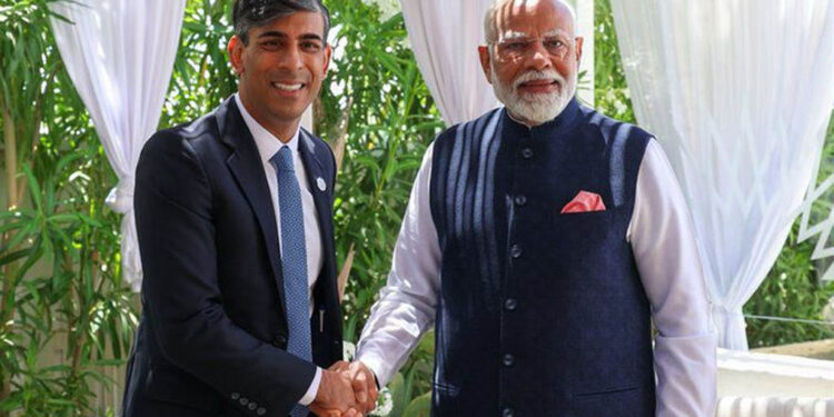 ଜି- ୭ ସମ୍ମିଳନୀ ଅବସରରେ ବ୍ରିଟେନ ପ୍ରଧାନମନ୍ତ୍ରୀଙ୍କ ସହ ପ୍ରଧାନମନ୍ତ୍ରୀଙ୍କ ବୈଠକ