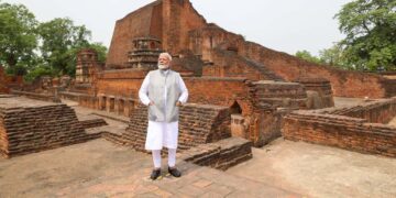 ବିହାରର ନାଳନ୍ଦା ଭଗ୍ନାବଶେଷ ପରିଦର୍ଶନ କଲେ ପ୍ରଧାନମନ୍ତ୍ରୀ