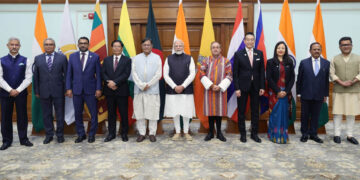 ପ୍ରଧାନମନ୍ତ୍ରୀ ନରେନ୍ଦ୍ର ମୋଦୀଙ୍କୁ ଭେଟିଲେ ବିମ୍ସଟେକ୍ ବିଦେଶ ମନ୍ତ୍ରୀଗଣ