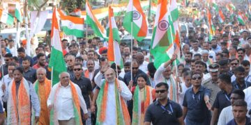 ତ୍ରିରଙ୍ଗା ଯାତ୍ରାର ଶୁଭାରମ୍ଭ କଲେ କେନ୍ଦ୍ର ଗୃହ ତଥା ସମବାୟ ମନ୍ତ୍ରୀ ଅମିତ ଶାହ