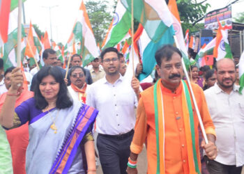 ଖୋର୍ଦ୍ଧାରେ ବିଶାଳ ତ୍ରିରଙ୍ଗା ଶୋଭାଯାତ୍ରା