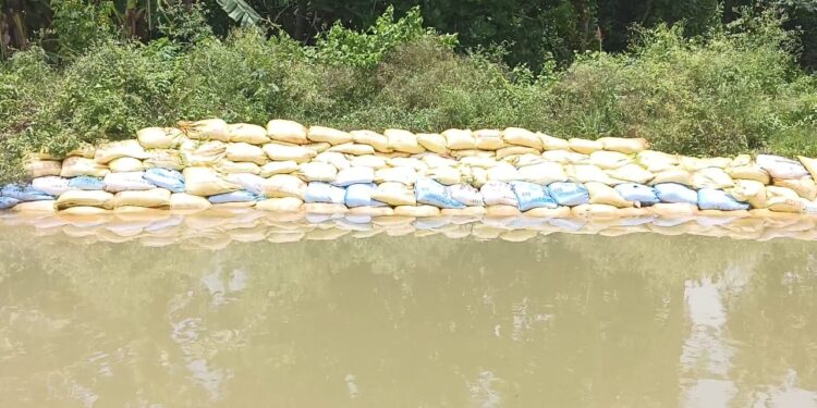 କେନାଲରେ ଘାଇ ହୋଇ ଚାଷକାର୍ଯ୍ୟ ବ୍ୟାହତ, ଘରେ ପଶିଲା ପାଣି