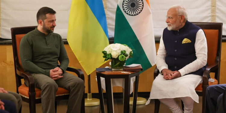 ୟୁକ୍ରେନର ରାଷ୍ଟ୍ରପତିଙ୍କୁ ଭେଟିଲେ ପ୍ରଧାନମନ୍ତ୍ରୀ