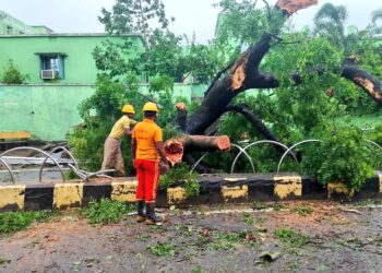 ସରିଲା ବାତ୍ୟା ପ୍ରକୋପ, ଦୁର୍ବଳ ହୋଇ ସ୍ଥଳଭାଗ ପରିତ୍ୟାଗ କଲା ’ଦାନା’