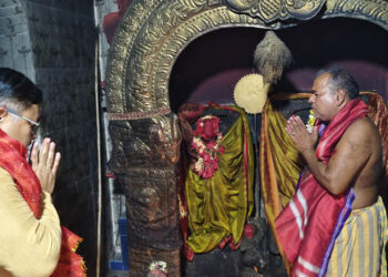 ମହାଷ୍ଟମୀରେ ମା’ ଭଗବତୀଙ୍କ ଦର୍ଶନ କଲେ ଆଇନ ମନ୍ତ୍ରୀ ପୃଥ୍ୱୀରାଜ ହରିଚନ୍ଦନ