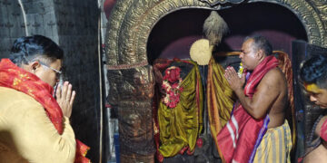 ମହାଷ୍ଟମୀରେ ମା’ ଭଗବତୀଙ୍କ ଦର୍ଶନ କଲେ ଆଇନ ମନ୍ତ୍ରୀ ପୃଥ୍ୱୀରାଜ ହରିଚନ୍ଦନ