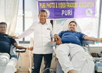 ପୁରୀ ଫଟୋ ଆଣ୍ଡ ଭିଡ଼ିଓ ଟ୍ରେଡର୍ସ ତରଫରୁ ରକ୍ତଦାନ ଶିବିର