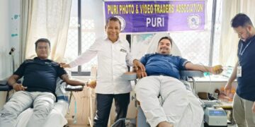 ପୁରୀ ଫଟୋ ଆଣ୍ଡ ଭିଡ଼ିଓ ଟ୍ରେଡର୍ସ ତରଫରୁ ରକ୍ତଦାନ ଶିବିର