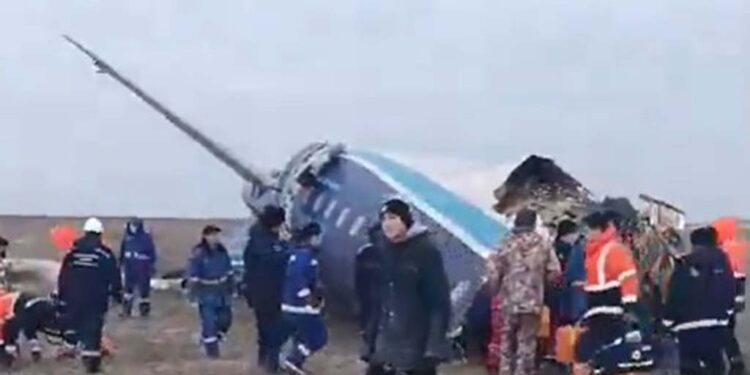 କାଜାଖସ୍ତାନରେ ଯାତ୍ରୀବାହୀ ବିମାନ ଦୁର୍ଘଟଣାଗ୍ରସ୍ତ