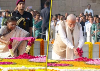 ଗାନ୍ଧିଜୀଙ୍କୁ ଶ୍ରଦ୍ଧାଞ୍ଜଳି ଜଣାଇଲେ ରାଷ୍ଟ୍ରପତି ଓ ପ୍ରଧାନମନ୍ତ୍ରୀ