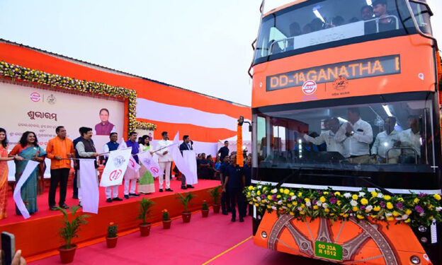 ଭୁବନେଶ୍ୱରରେ ଗଡ଼ିଲା ଡବଲ ଡେକର ଇ-ବସ୍