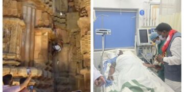 ମହାଦୀପ ଉଠିବା ବେଳେ ସେବାୟତ ଖସିଯିବା ଘଟଣା, ବାଲିପଡ଼ି ନଥିବାରୁ ଘଟିଛି ଦୁର୍ଘଟଣା