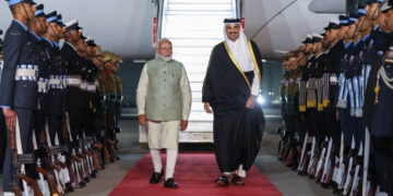 ଭାରତରେ କତାରର ଅମୀର ଶେଖ୍ ତମିମ୍ ବିନ୍ ହମାଦ୍ ଅଲ୍ ଥାନିଙ୍କୁ ପ୍ରଧାନମନ୍ତ୍ରୀଙ୍କ ସ୍ୱାଗତ