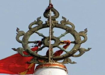 ଶ୍ରୀମନ୍ଦିର ନୀଳଚକ୍ରରେ ଲାଗିଲା ନୂଆ ଅକ୍ଷୟ ଦଣ୍ଡ