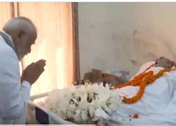 ପୂର୍ବତନ କେନ୍ଦ୍ରମନ୍ତ୍ରୀ ଦେବେନ୍ଦ୍ର ପ୍ରଧାନଙ୍କୁ ଶେଷ ଶ୍ରଦ୍ଧାଞ୍ଜଳି ଅର୍ପଣ କଲେ ପ୍ରଧାନମନ୍ତ୍ରୀ ମୋଦି