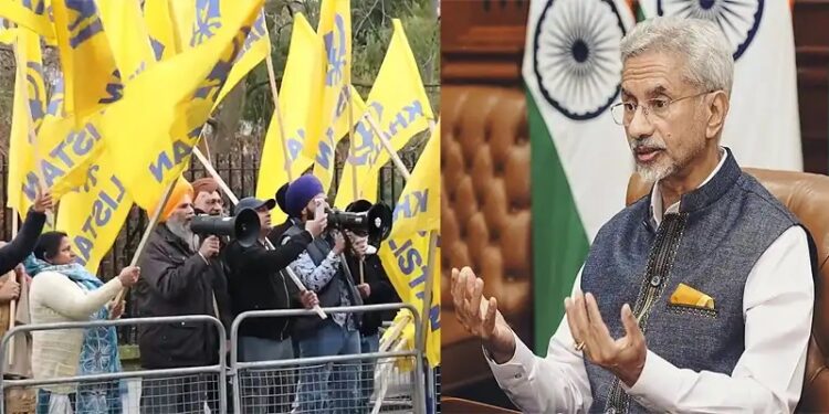 ଲଣ୍ଡନରେ ଜୟଶଙ୍କରଙ୍କ କାର୍ ଆଗରେ ଖଲିସ୍ତାନବାଦୀଙ୍କ ପ୍ରତିବାଦ, ଭାରତ କଲା ନିନ୍ଦା