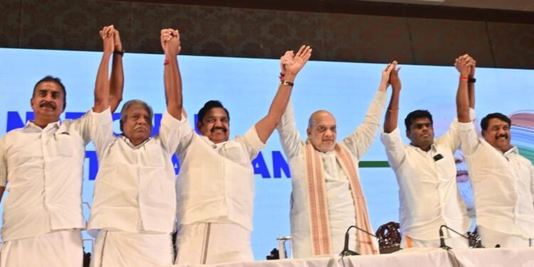 ଏକାଠି ଲଢିବେ  ବିଜେପି- ଏଆଇଏଡିଏମକେ, ଘୋଷଣା କଲେ ଅମିତ୍‌ ଶାହା