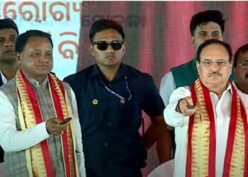 ବାଲିଯାତ୍ରା ପଡ଼ିଆରେ ଆୟୁଷ୍ମାନ ଭାରତ ସ୍ବାସ୍ଥ୍ୟ ବୀମା କାର୍ଡର ଶୁଭାରମ୍ଭ କାର୍ଯ୍ୟକ୍ରମ, ଶୁଭାରମ୍ଭ କଲେ କେନ୍ଦ୍ର ସ୍ୱାସ୍ଥ୍ୟ ମନ୍ତ୍ରୀ ଜେପି ନଡ୍ଡା