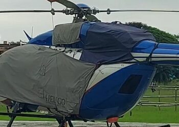 ମାସେରୁ ଅଧିକ ସମୟ ହେଲା କେନ୍ଦ୍ରାପଡ଼ା କଲେଜ ପଡ଼ିଆରେ ରହିଛି ମୁଖ୍ୟମନ୍ତ୍ରୀଙ୍କ ହେଲିକପ୍ଟର