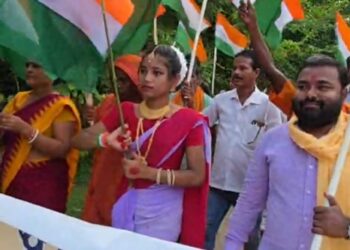 ମହାସମାରୋହରେ ପାଳିତ ହେଲା ‘ହର ଘର ତ୍ରିରଙ୍ଗା’ ଯାତ୍ରା