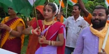 ମହାସମାରୋହରେ ପାଳିତ ହେଲା ‘ହର ଘର ତ୍ରିରଙ୍ଗା’ ଯାତ୍ରା