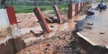 ପ୍ରବଳ ବର୍ଷାରେ ଭୁଶୁଡ଼ିଲା ମାଲକାନଗିରି ଏଆରପୋର୍ଟ ପାଚେରୀ