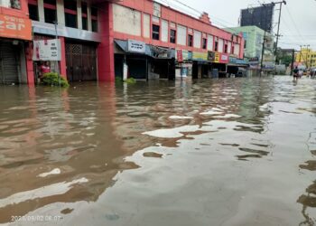 ଲଘୁଚାପ ବର୍ଷାରେ କୃତ୍ରିମ ବନ୍ୟାର ସ୍ଥିତି