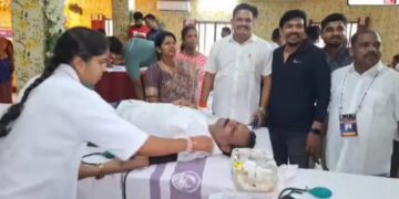 ସେବା ସପ୍ତାହ ଉପଲକ୍ଷେ ବିଶାଳ ରକ୍ତଦାନ ଶିବିର