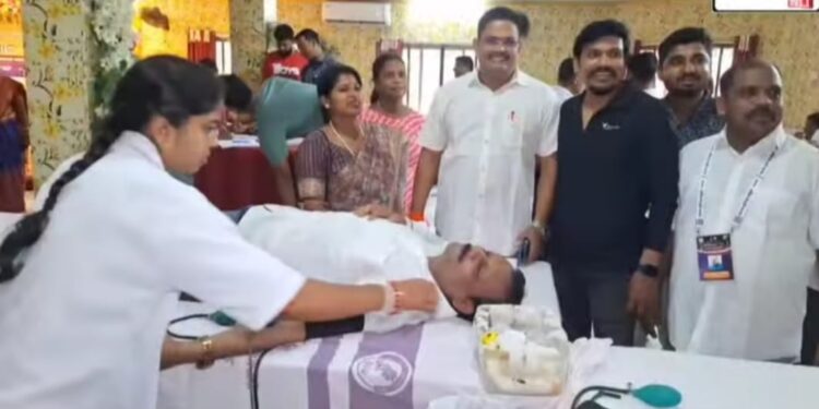 ସେବା ସପ୍ତାହ ଉପଲକ୍ଷେ ବିଶାଳ ରକ୍ତଦାନ ଶିବିର