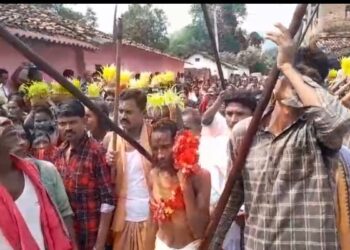 କଳାହାଣ୍ଡି ଜିଲ୍ଲା କୋକସରା ବ୍ଲକ ଆମପାଣି ଠାରେ ବୁଢାରଜା ଦେବଙ୍କ ଦଶରା ୨୦୨୫ ପାଳିତ