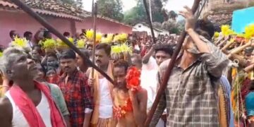 କଳାହାଣ୍ଡି ଜିଲ୍ଲା କୋକସରା ବ୍ଲକ ଆମପାଣି ଠାରେ ବୁଢାରଜା ଦେବଙ୍କ ଦଶରା ୨୦୨୫ ପାଳିତ