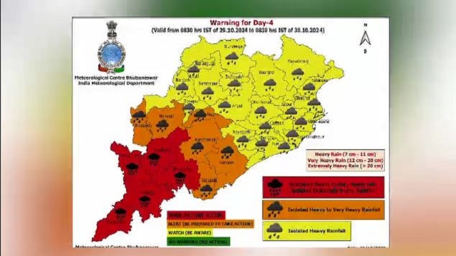 ବାତ୍ୟା ପାଇଁ ୱାର୍ଣ୍ଣିଂ ଜାରି କଲା ପାଣିପାଗ ବିଭାଗ, ଆନ୍ଧ୍ରରେ ହିଟ୍ କରିବ ମୋନ୍ଥା