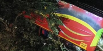 ଆନ୍ଧ୍ର ପ୍ରଦେଶରେ ଖାଇକୁ ଖସିଲା ଯାତ୍ରୀବାହୀ ବସ୍, ୯ ମୃତ, ଅନେକ ଆହତ