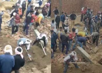 ଆଗ୍ରା : ଭୁଶୁଡିଲା ନିର୍ମାଣାଧୀନ ବେସମେଣ୍ଟ, ଅନେକ ଶ୍ରମିକ ଦବିଥିବା ଆଶଙ୍କା