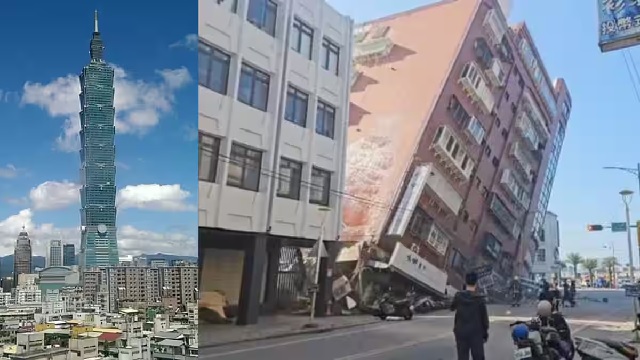 ଭୂକମ୍ପ ଝଟକାରେ ଥରିଲା ତାଇୱାନ, ୭.୦ ତୀବ୍ରତାରେ ଥରିଲା ବଡ଼ ବଡ଼ ବିଲିଡିଂ