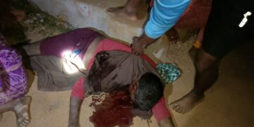 କୋଠଘର ନିକଟରେ ବସିଥିବା ବେଳେ ହାତୀ ଝିଙ୍କିନେଇ ଚକଟି ଦେଲା