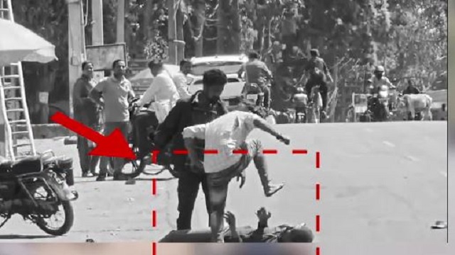 ପୋଲିସ ବି ଅସୁରକ୍ଷିତ, ବିଚ୍ ରାସ୍ତାରେ ଗୋଡ଼ାଇ ଗୋଡ଼ାଇ ମାରିଲେ