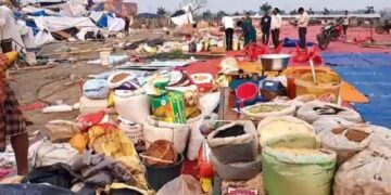 ରାଜ୍ୟରେ ତାଣ୍ଡବ ରଚୁଛି କାଳବୈଶାଖୀ, ଛାରଖାର ହୋଇଗଲା ମହୋତ୍ସବ ଲାଗି ପଡ଼ିଥିବା ଷ୍ଟଲ୍