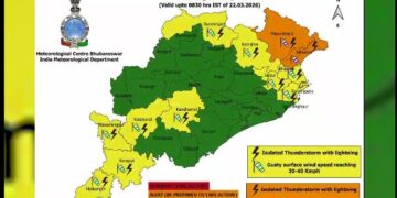 ଆସନ୍ତା ୭ ଦିନ ଯାଏଁ ରାଜ୍ୟରେ କାଳବୈଶାଖୀ ବର୍ଷା, ୧୦ ଜିଲ୍ଲାକୁ ୟେଲୋ ୱାର୍ଣ୍ଣିଂ ଜାରି